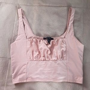 Pink cropped tank